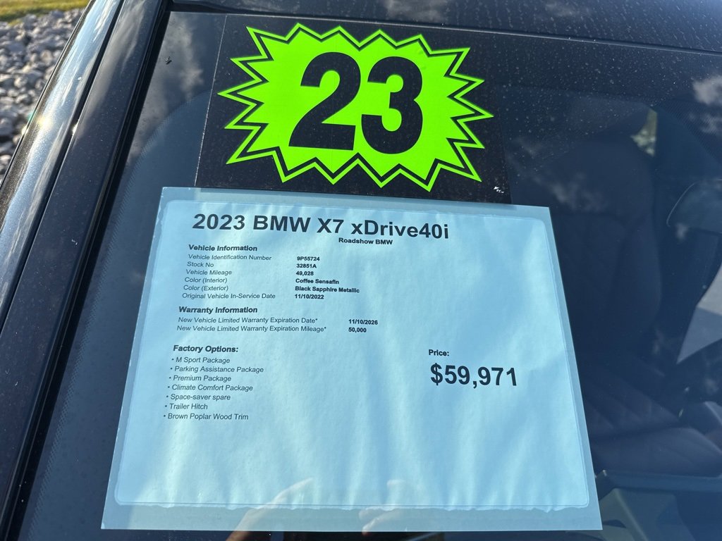 Used 2023 BMW X7 xDrive40i w/ M Sport Package image 20