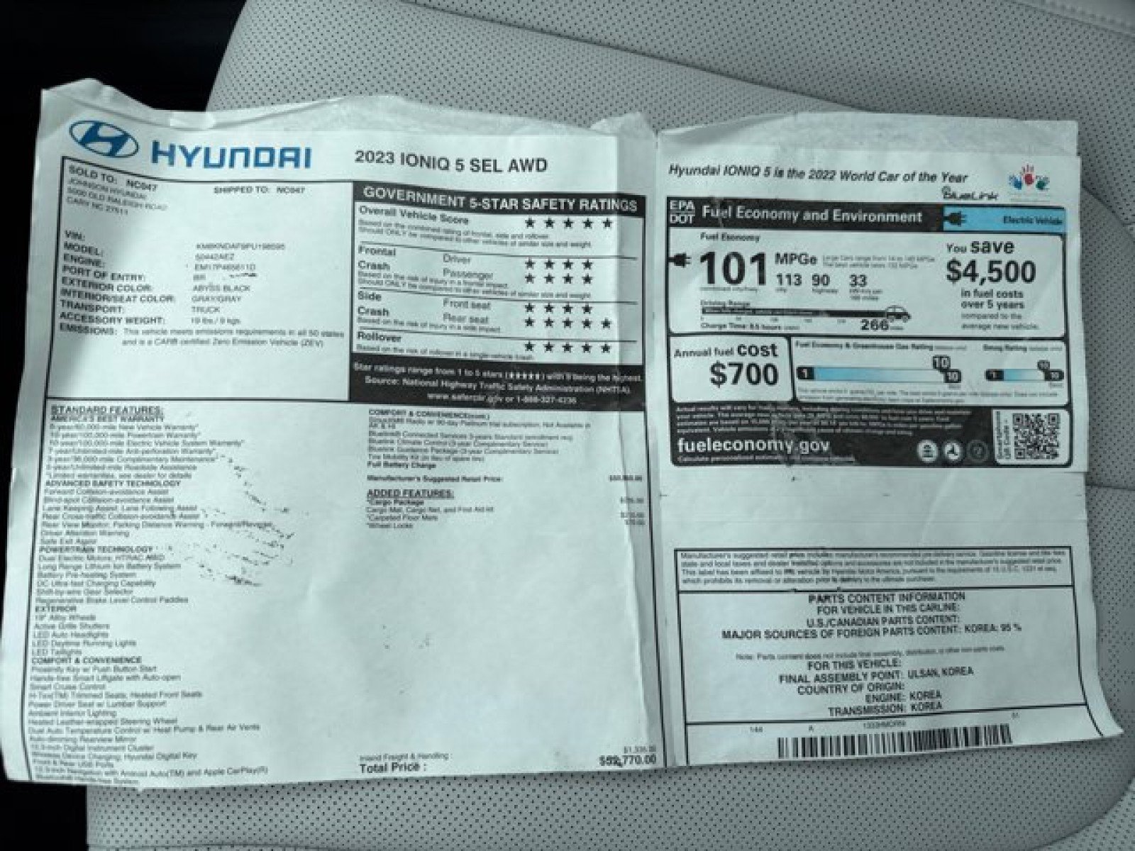 Used 2023 Hyundai Ioniq 5 SEL w/ Cargo Package image 23