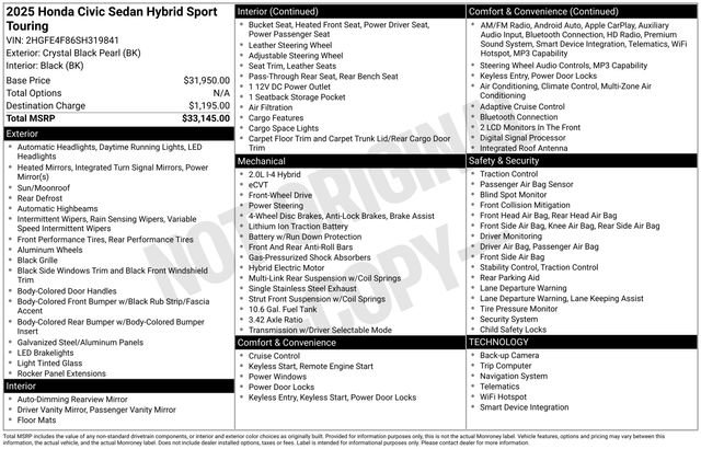 Used 2025 Honda Civic Sport Touring image 7