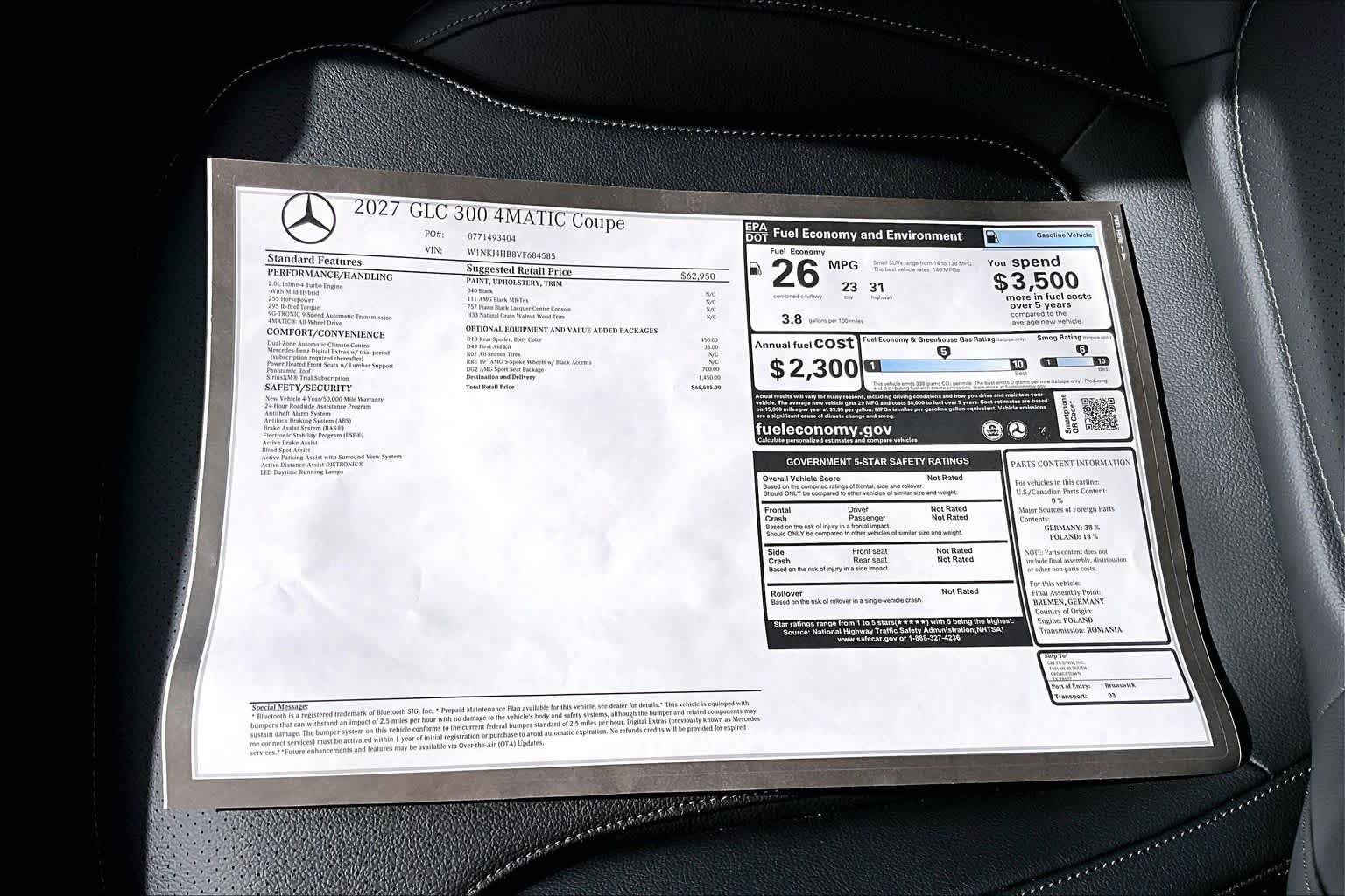 New 2027 Mercedes-Benz GLC 300 4MATIC image 21