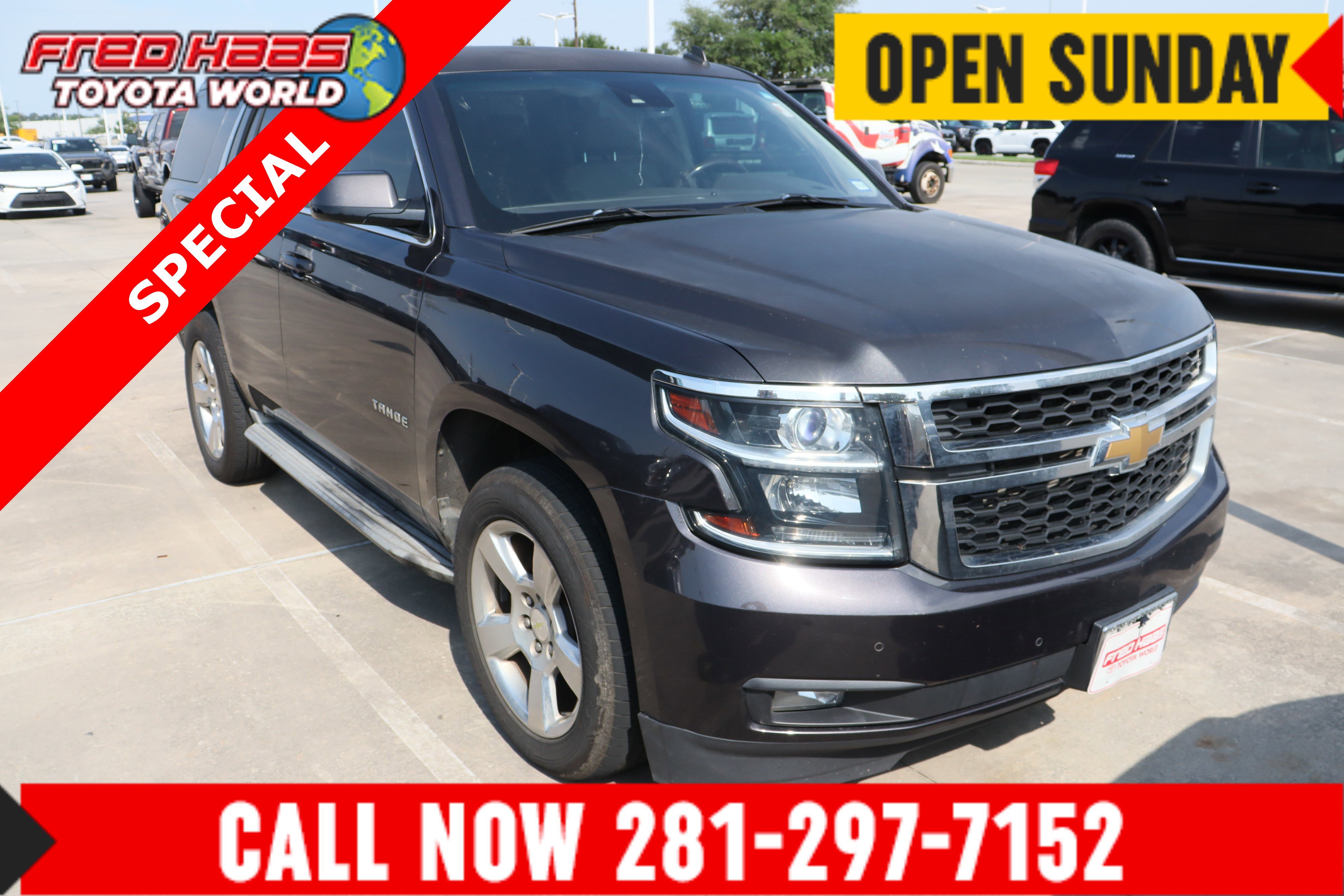 Used 2015 Chevrolet Tahoe LT w/ Luxury Package RWD image 1