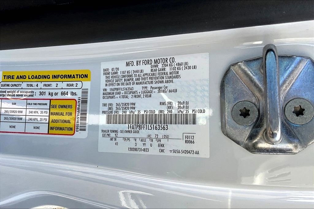 Used 2020 Ford Mustang GT Premium w/ Ford Safe & Smart Package RWD image 20