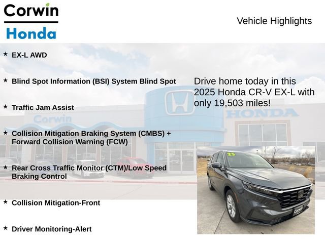 Used 2025 Honda CR-V EX-L image 6
