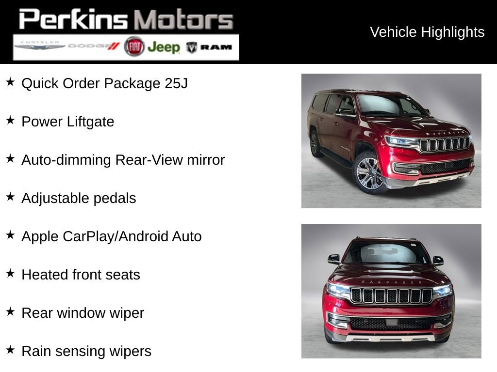 Used 2024 Jeep Wagoneer L Series II w/ Flexible Seating Group image 2
