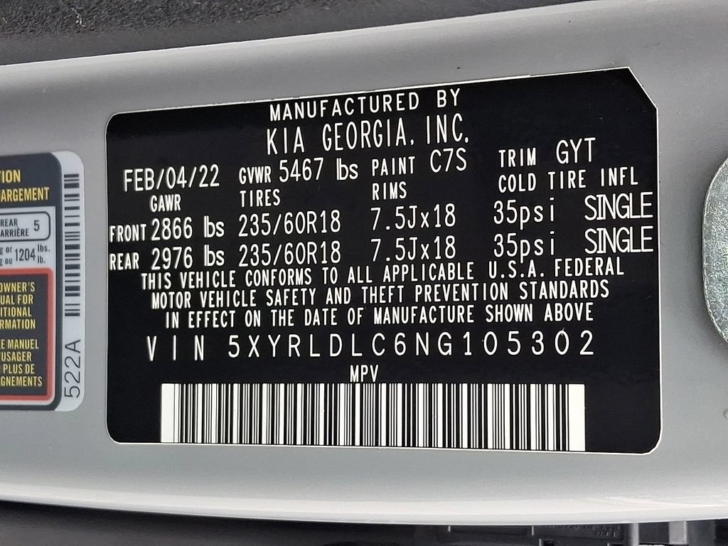 Used 2022 Kia Sorento S w/ Panoramic Sunroof Package AWD/4WD image 33