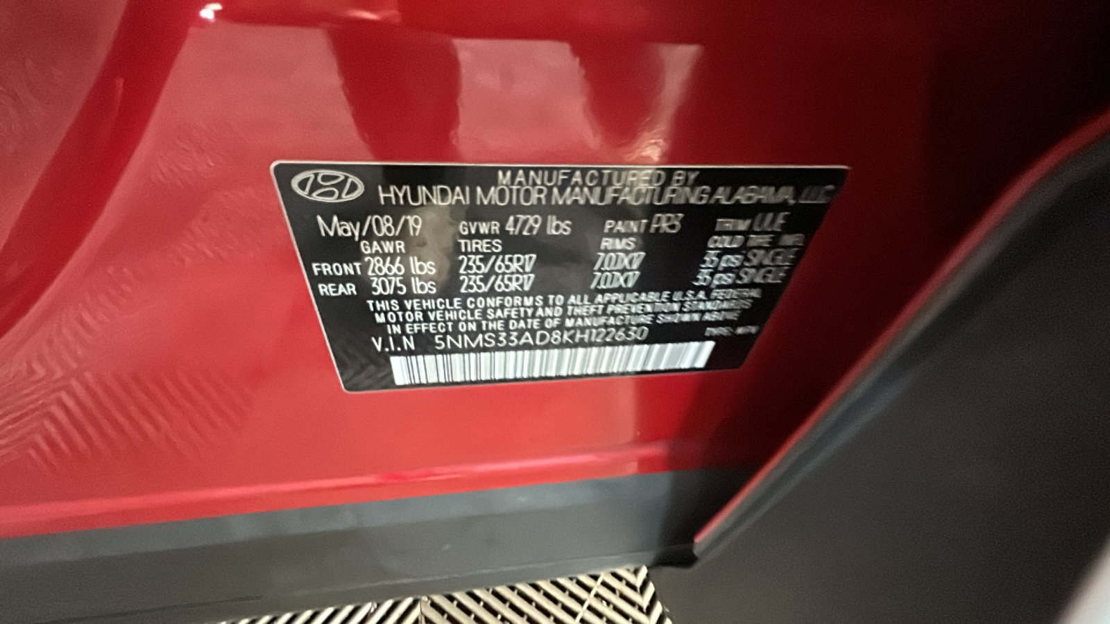 Used 2019 Hyundai Santa Fe SEL FWD image 12