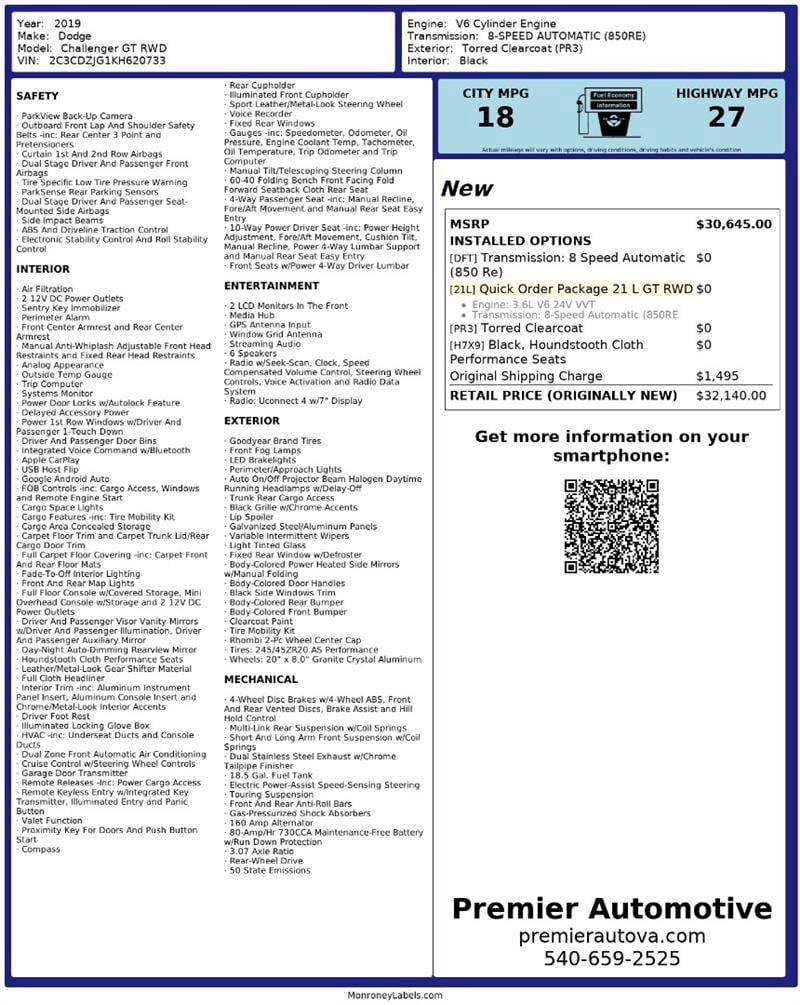 Used 2019 Dodge Challenger GT image 2