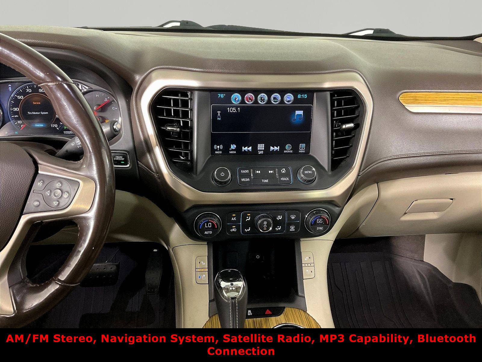 Used 2018 GMC Acadia Denali w/ LPO, Floor Liner Package AWD/4WD image 9