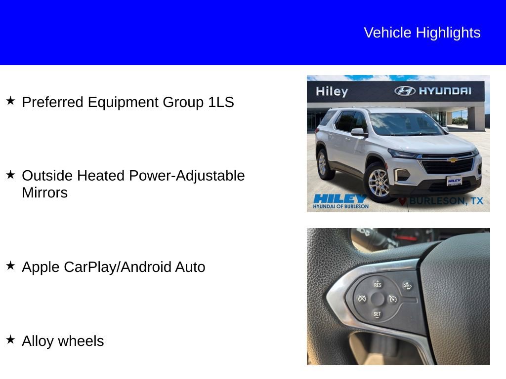 Used 2023 Chevrolet Traverse LS w/ Safety Package FWD image 9