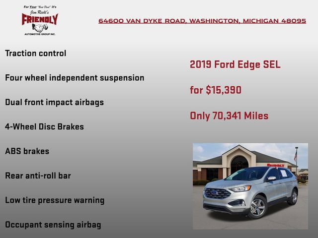 Used 2019 Ford Edge SEL w/ Equipment Group 201A AWD/4WD image 20