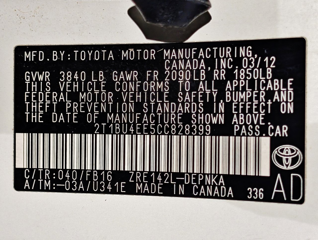 Used 2012 Toyota Corolla LE image 52