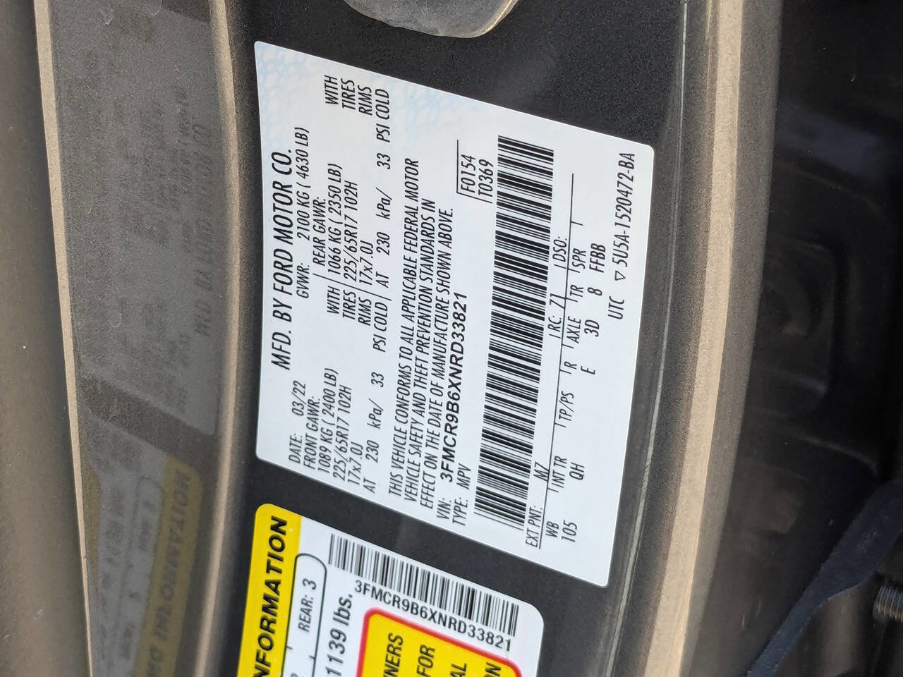 Used 2022 Ford Bronco Sport Big Bend w/ Convenience Package image 37