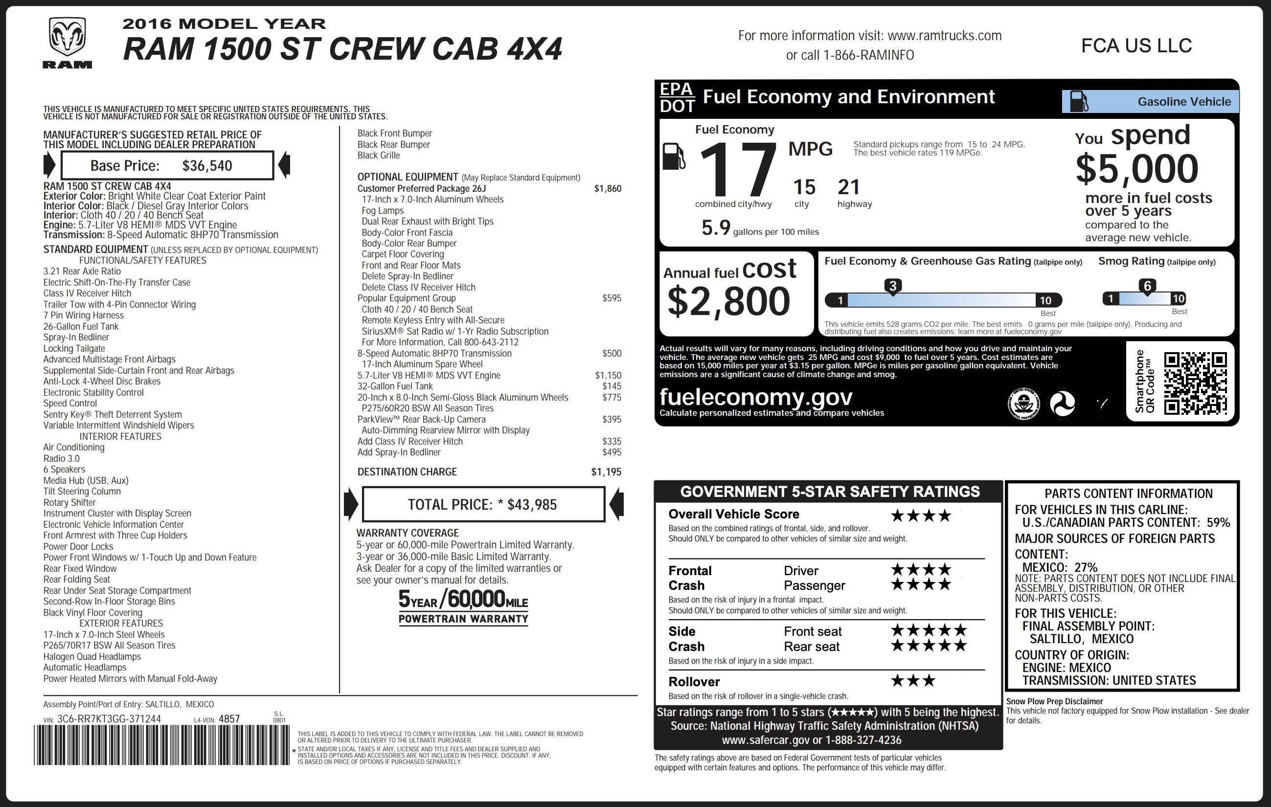 Used 2016 RAM 1500 Express image 3