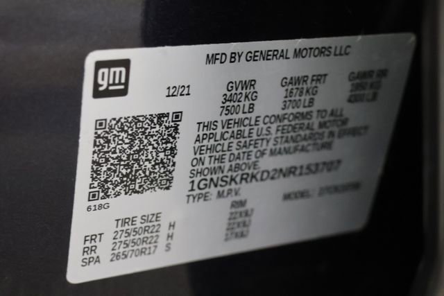 Used 2022 Chevrolet Tahoe RST w/ Luxury Package image 32