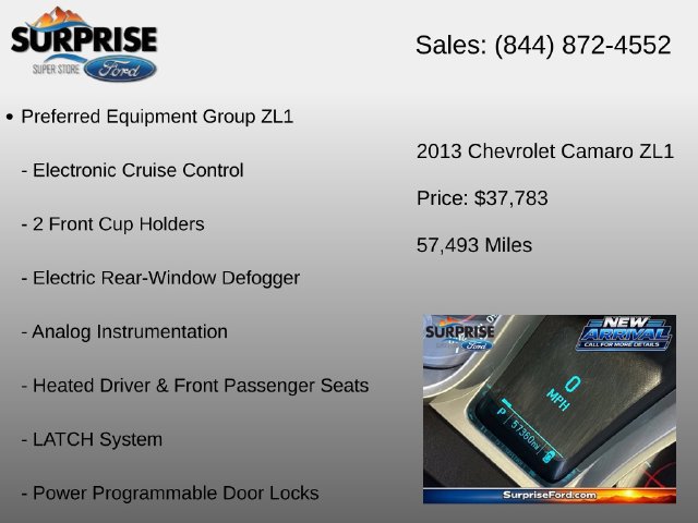 Used 2013 Chevrolet Camaro ZL1 RWD image 12
