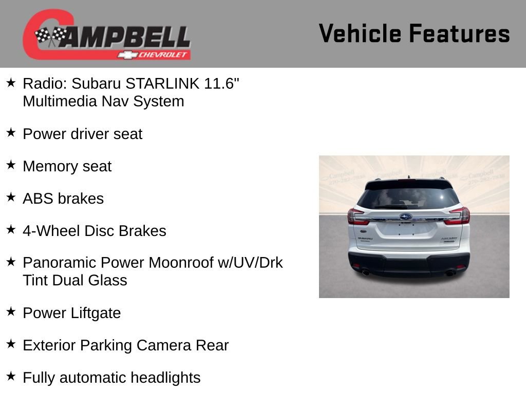 Used 2023 Subaru Ascent Limited w/ Technology Package AWD/4WD image 10