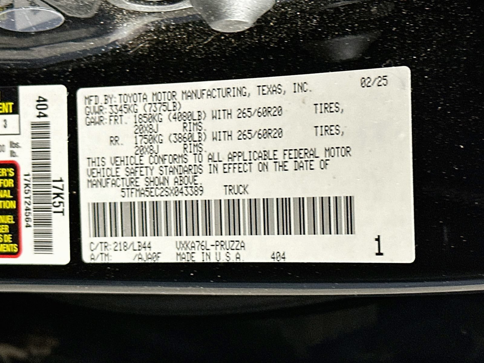 Used 2025 Toyota Tundra 1794 Edition AWD/4WD image 34
