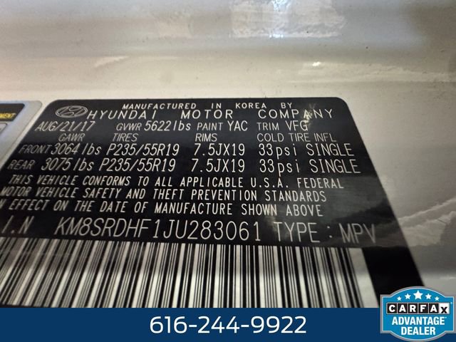 Used 2018 Hyundai Santa Fe Limited image 27