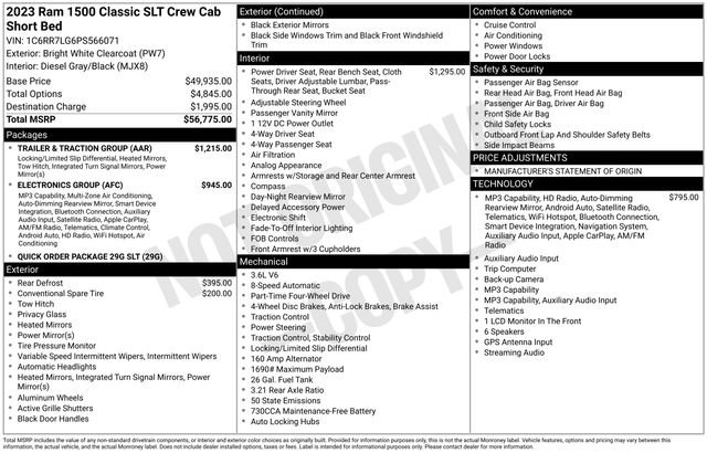 Used 2023 RAM 1500 Classic SLT w/ Trailer & Traction Group image 13