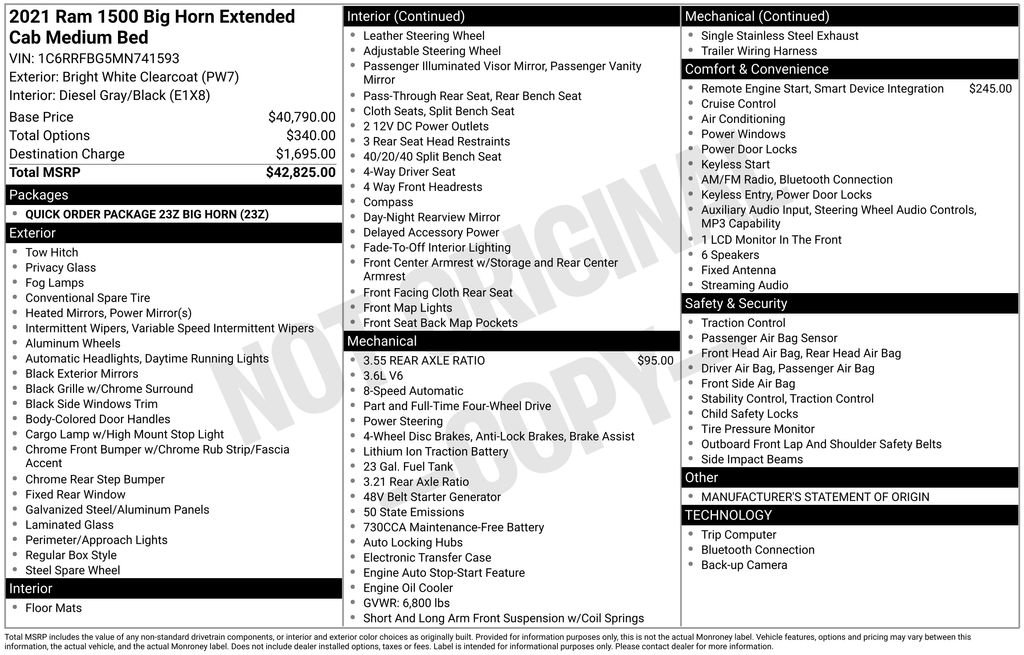 Used 2021 RAM 1500 Big Horn image 4