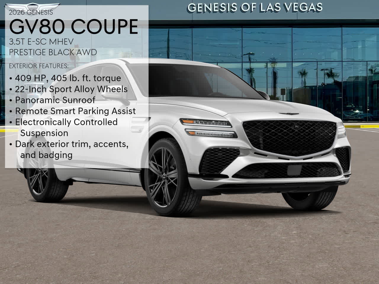 New 2026 Genesis GV80 3.5T e-SC image 3