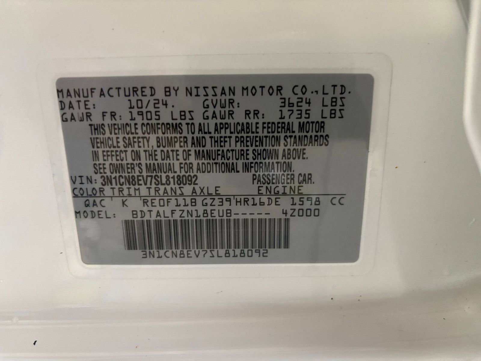 Used 2025 Nissan Versa SV FWD image 28