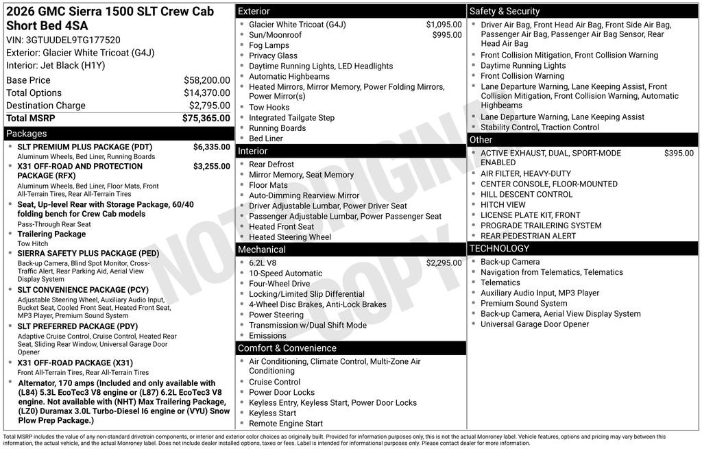 New 2026 GMC Sierra 1500 SLT w/ SLT Premium Plus Package image 5