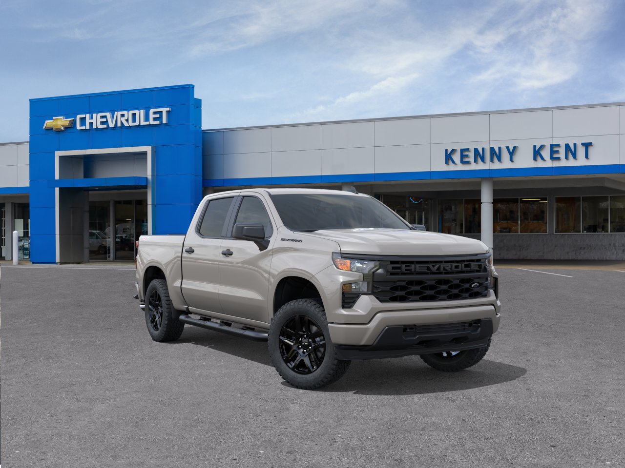 New 2026 Chevrolet Silverado 1500 Custom w/ Turbomax Blackout Package AWD/4WD image 1