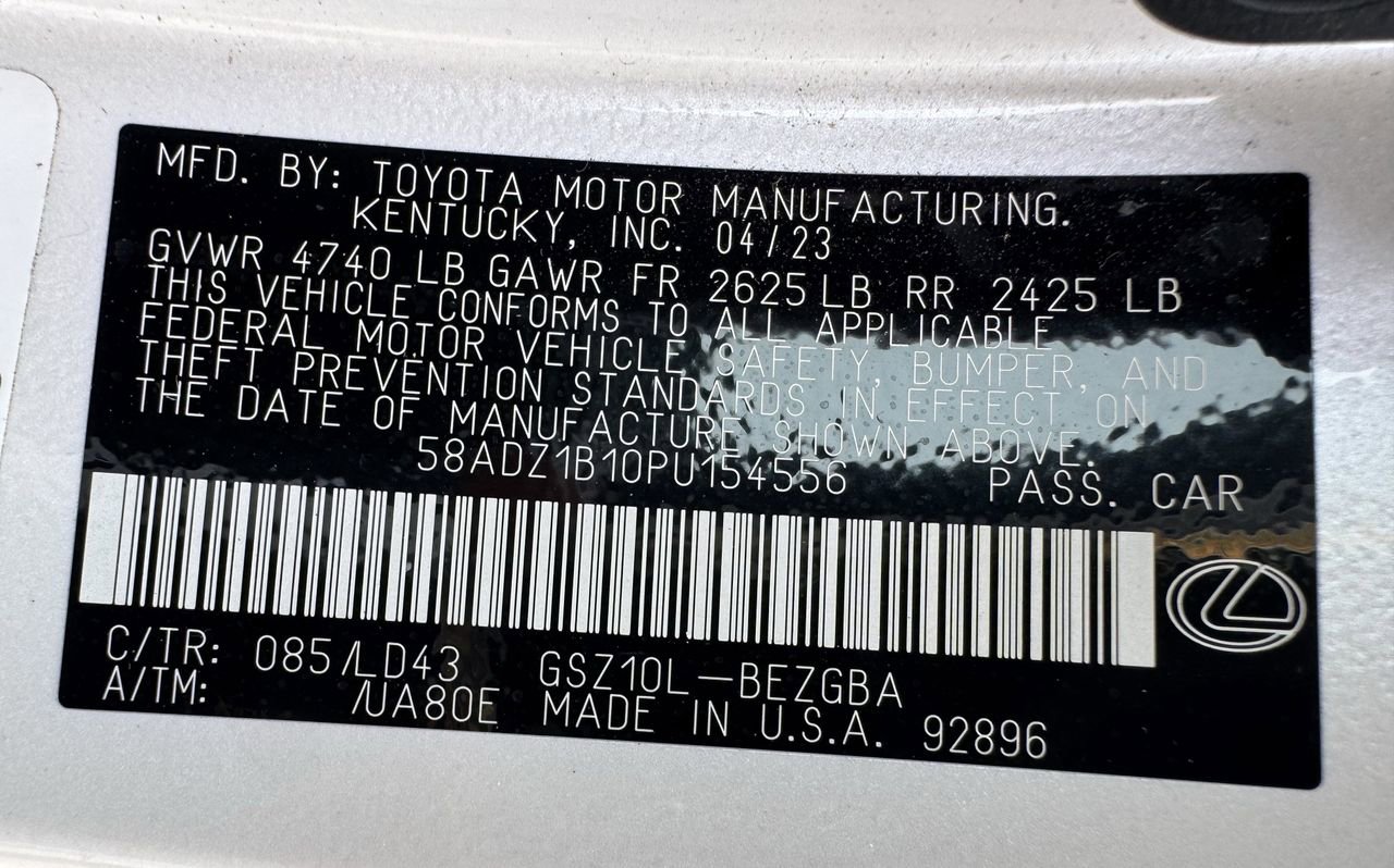 Used 2023 Lexus ES 350 w/ Premium Package FWD image 30