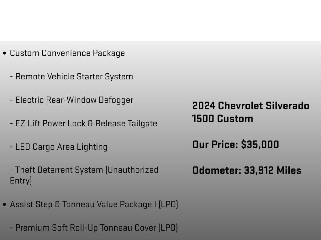 Used 2024 Chevrolet Silverado 1500 Custom AWD/4WD image 24