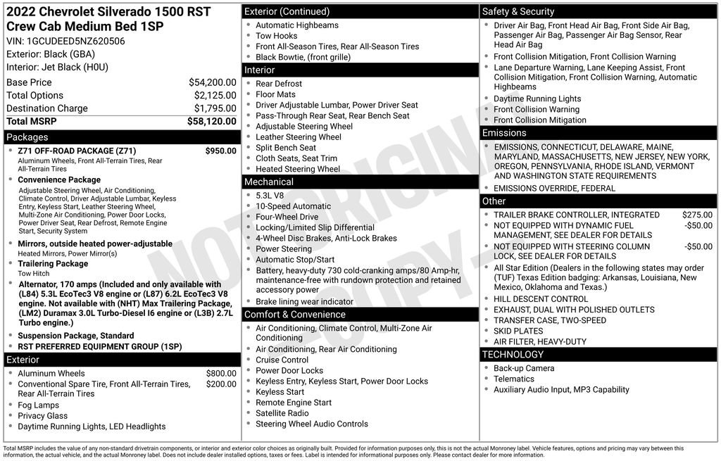 Used 2022 Chevrolet Silverado 1500 RST w/ Z71 Off-Road Package image 10