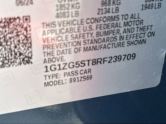 Certified 2024 Chevrolet Malibu RS w/ LPO, Floor Liner Package image 31