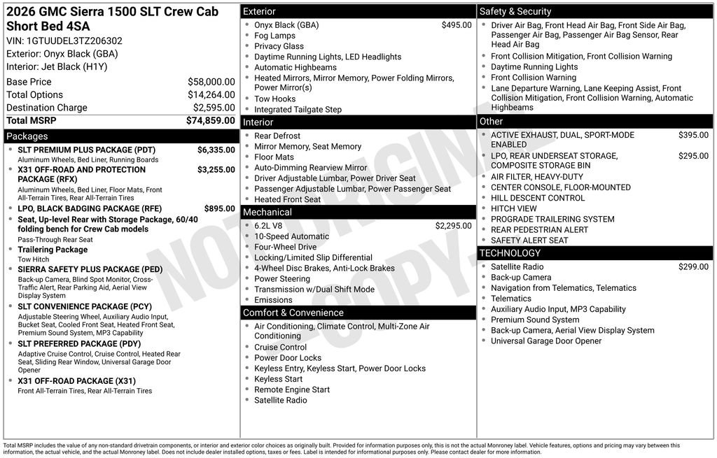 New 2026 GMC Sierra 1500 SLT w/ SLT Premium Plus Package image 45