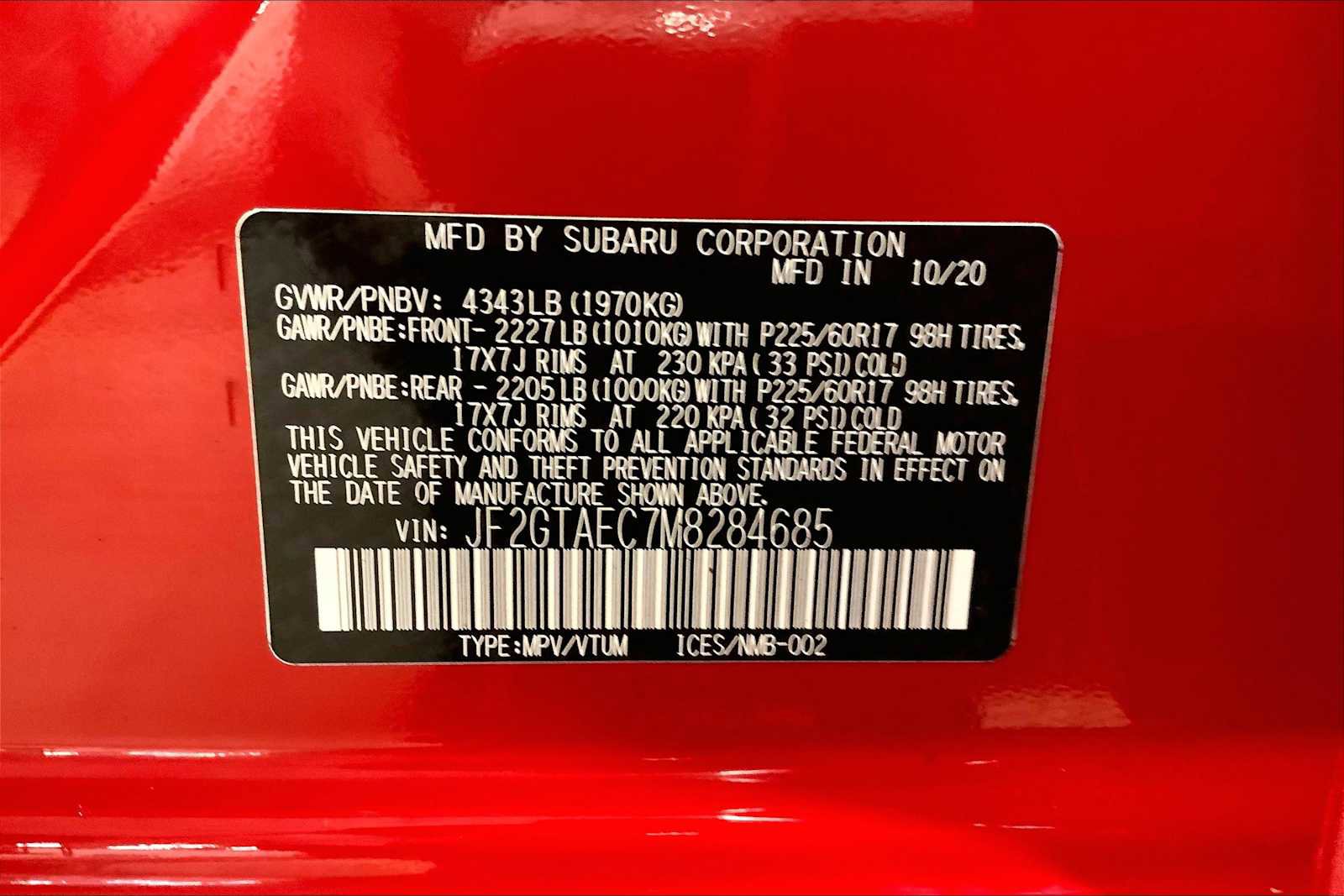 Used 2021 Subaru Crosstrek 2.0i Premium w/ Moonroof Package image 33