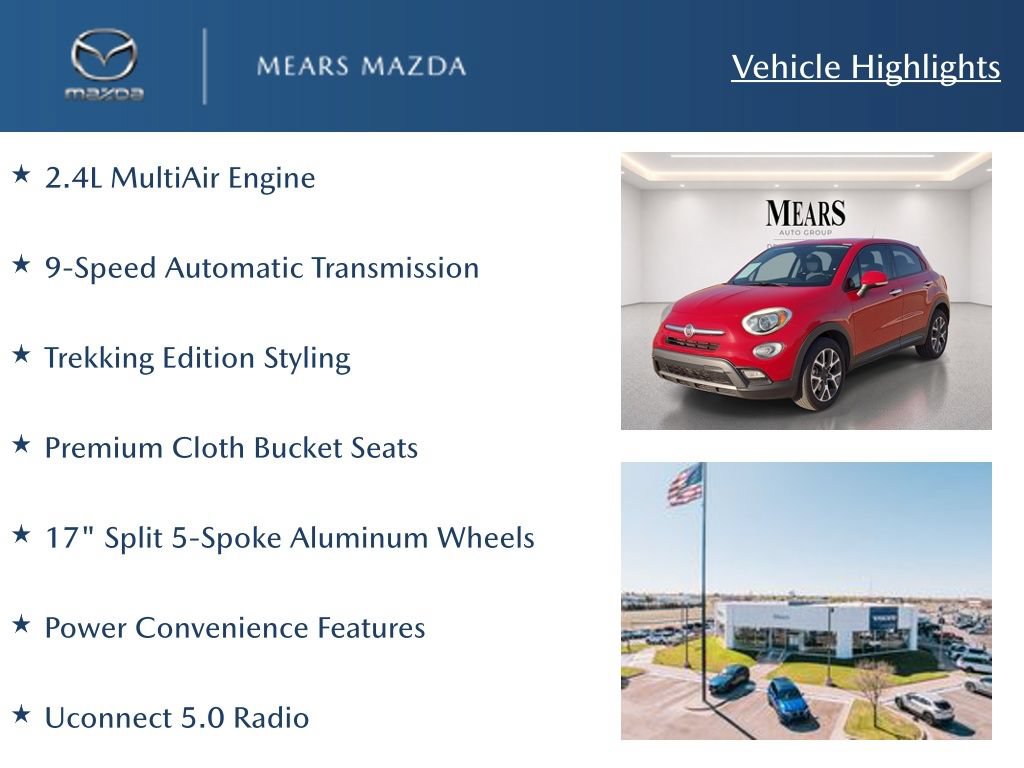 Used 2016 FIAT 500X Trekking FWD image 2