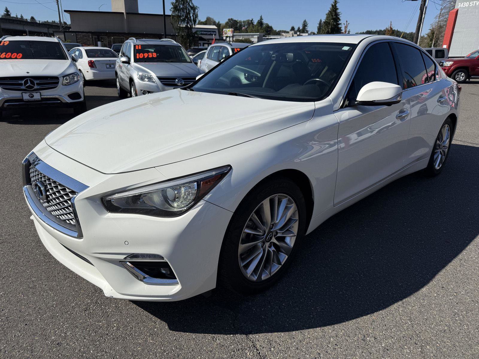 Used 2021 INFINITI Q50 Luxe image 1