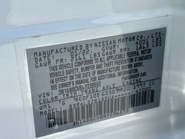 Used 2022 Nissan Sentra SV FWD image 17