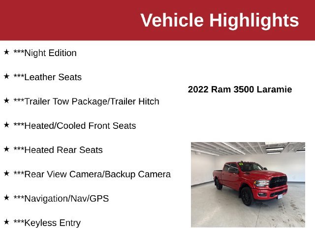 Used 2022 RAM 3500 Laramie AWD/4WD image 10