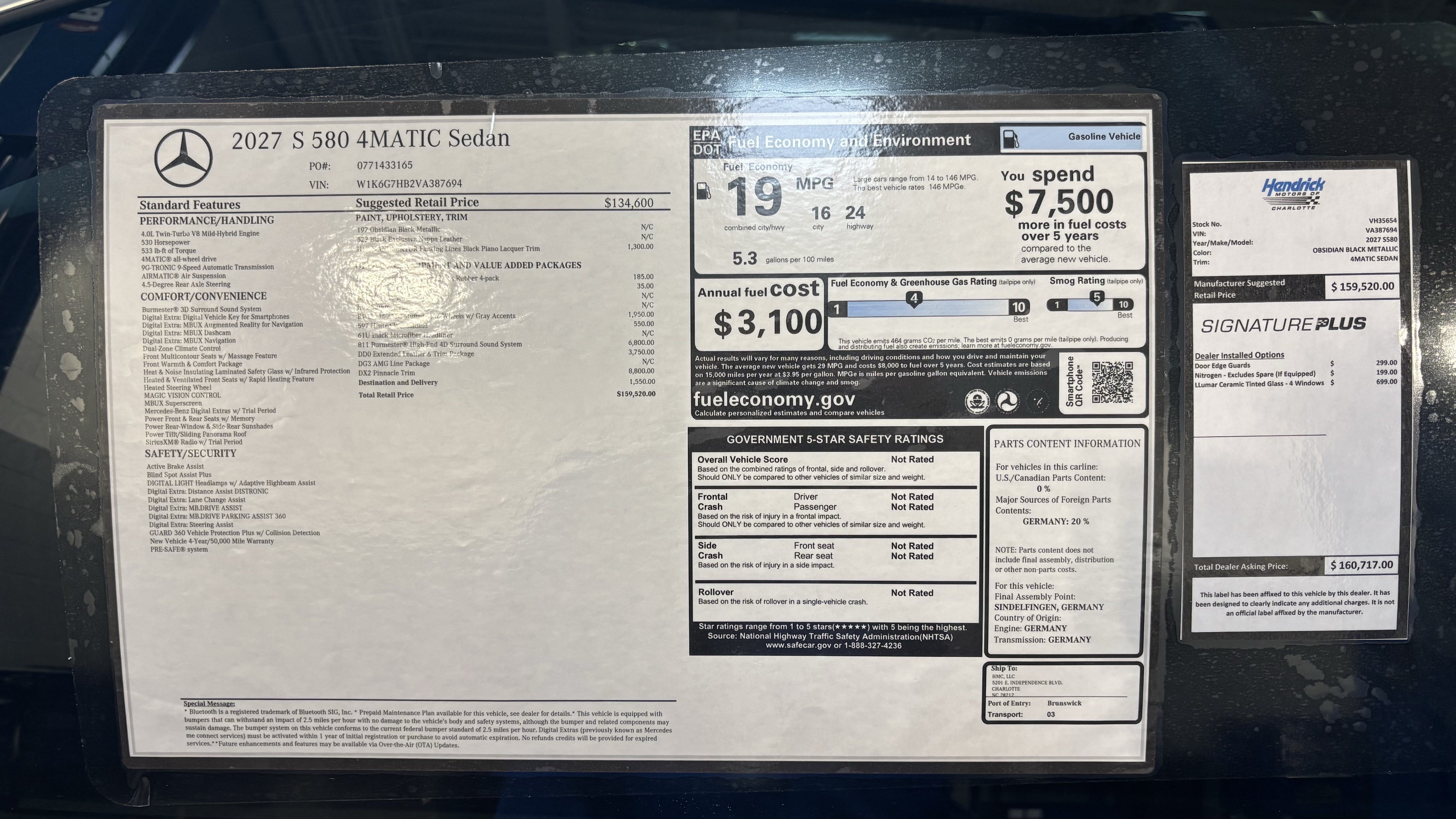 New 2027 Mercedes-Benz S 580 4MATIC Sedan image 29