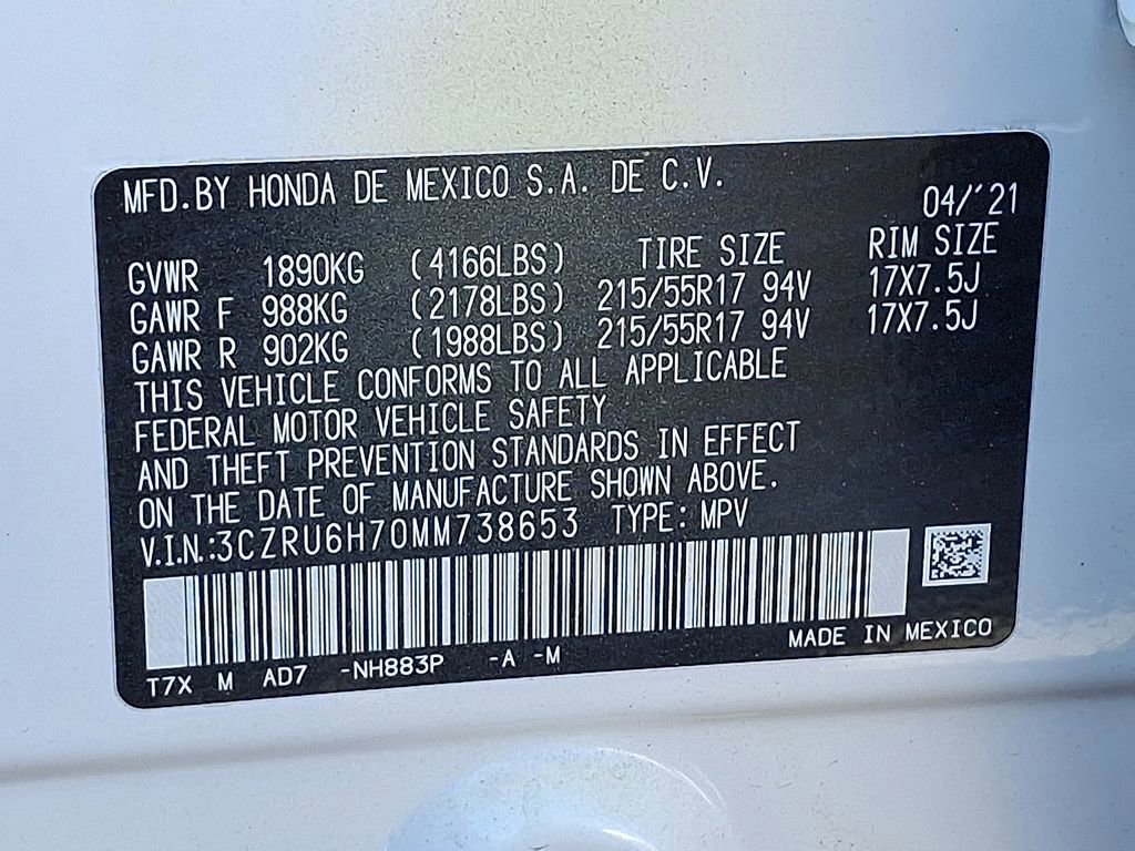 Used 2021 Honda HR-V EX-L image 19