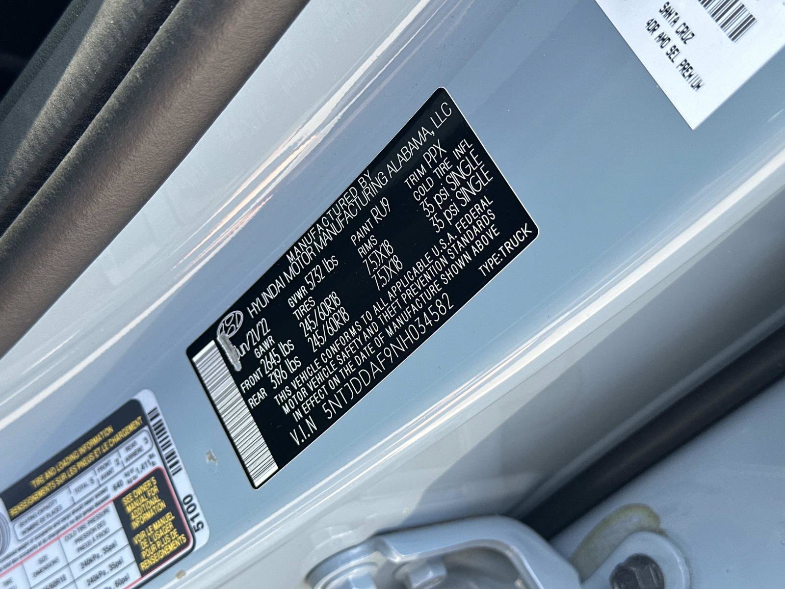 Used 2022 Hyundai Santa Cruz SEL Premium w/ Cargo Package AWD/4WD image 29