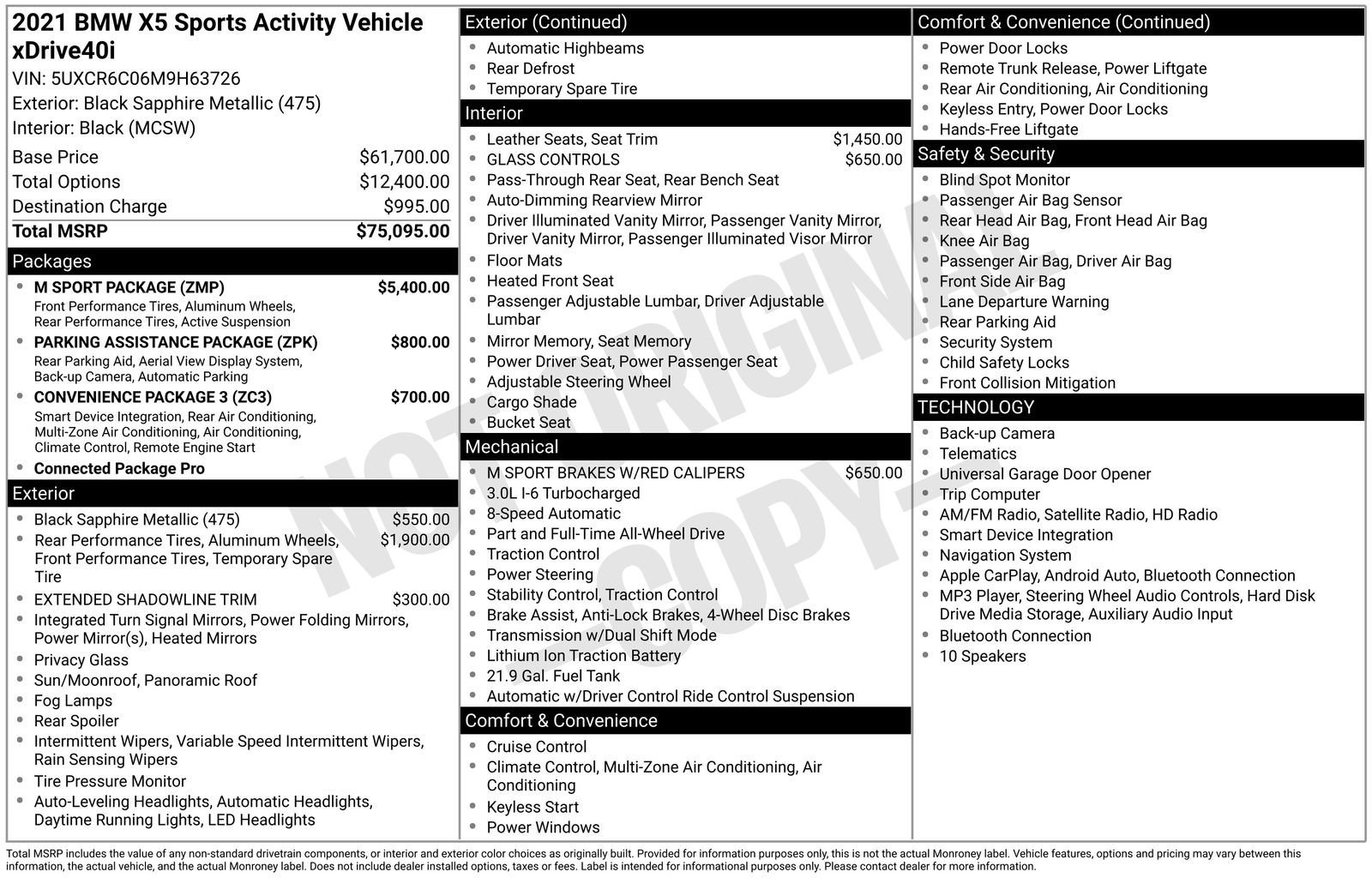 Used 2021 BMW X5 xDrive40i w/ M Sport Package AWD/4WD image 25