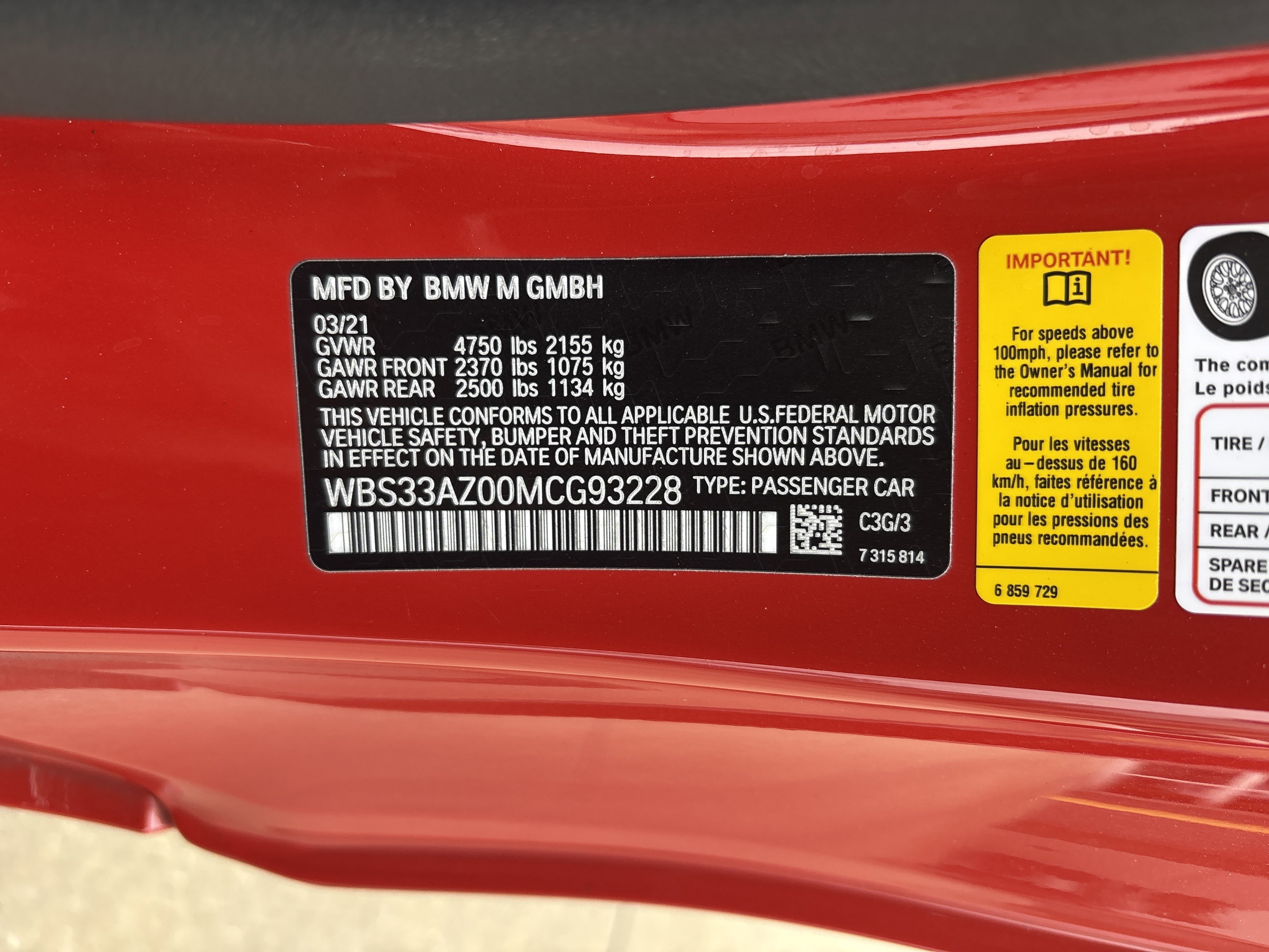 Used 2021 BMW M4 Competition w/ Executive Package RWD image 32