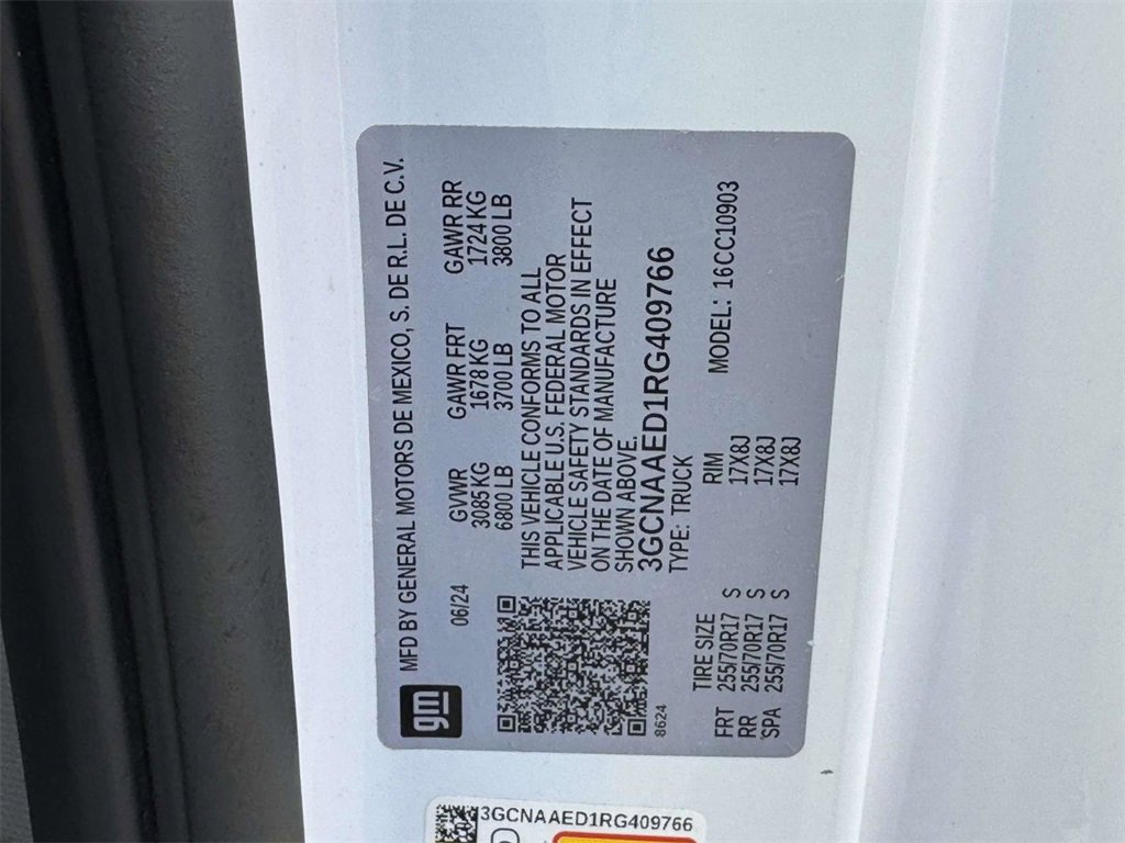 Used 2024 Chevrolet Silverado 1500 W/T w/ WT Fleet Convenience Package image 28