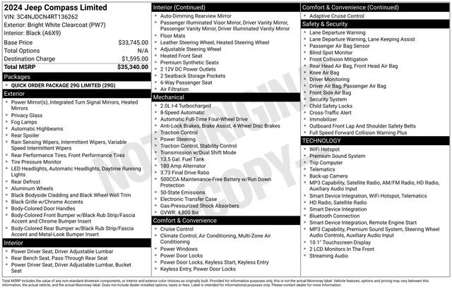 Used 2024 Jeep Compass Limited image 38