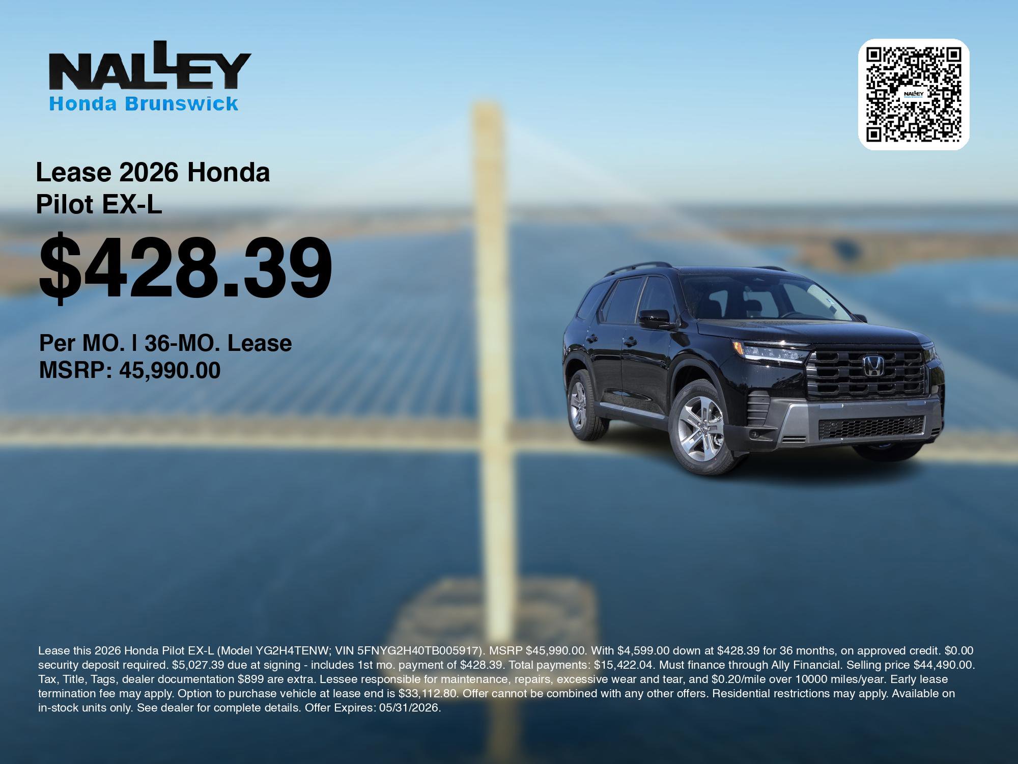 New 2026 Honda Pilot EX-L image 3