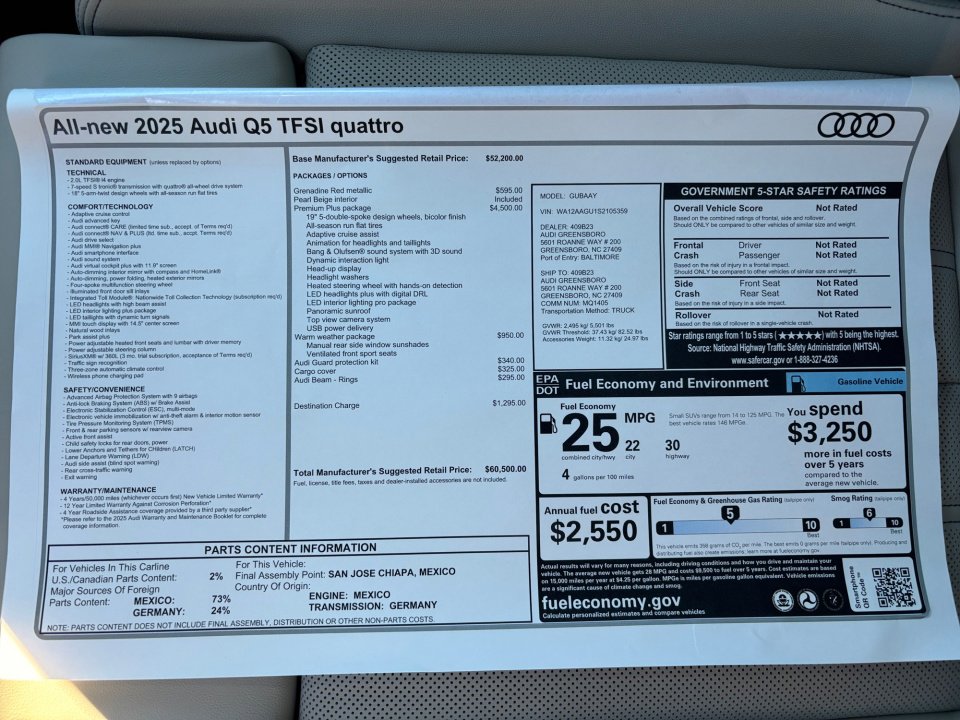 New 2025 Audi Q5 Premium Plus image 33