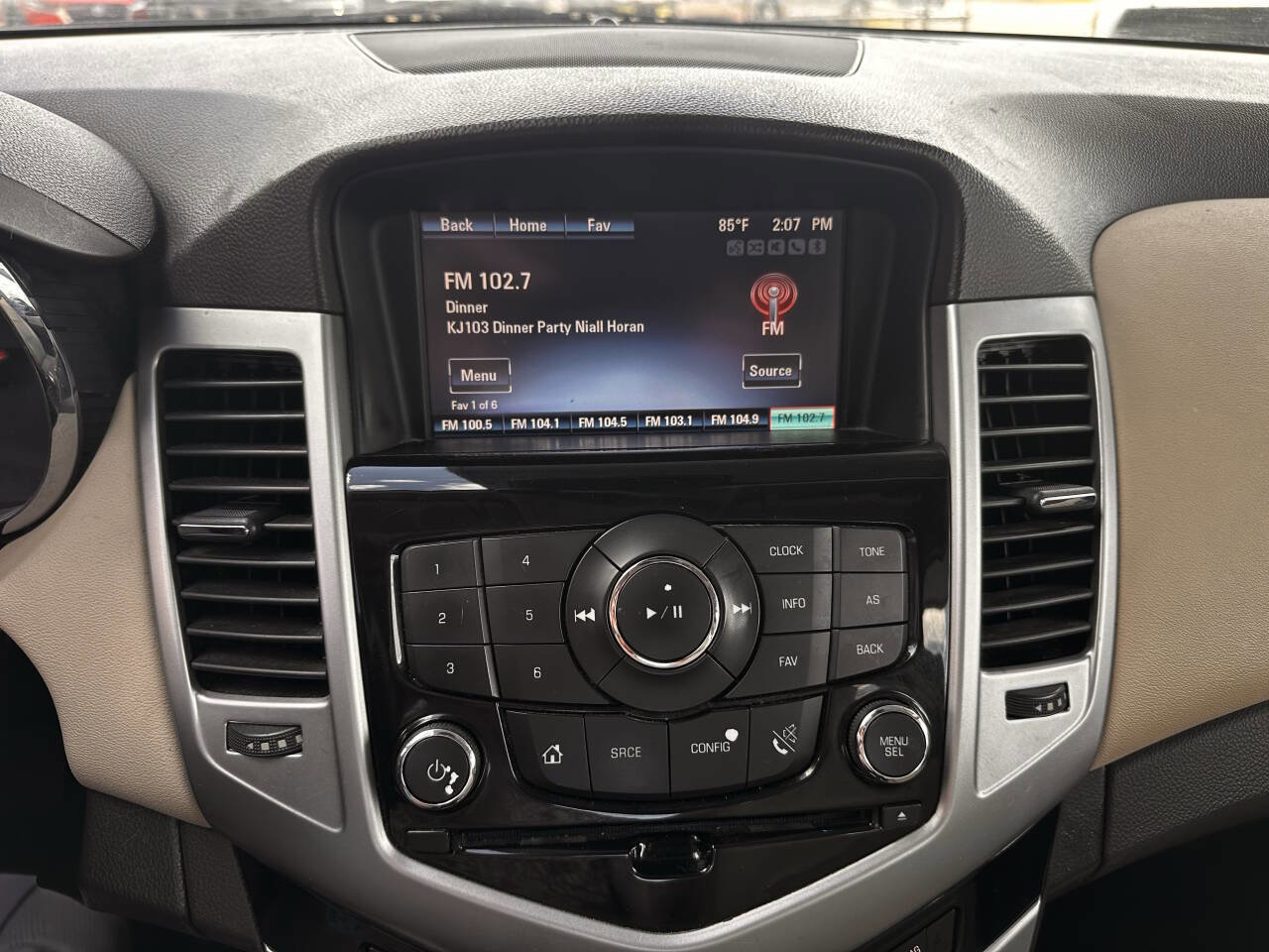 Used 2014 Chevrolet Cruze LT w/ Sun, Sound and Sport Package image 16