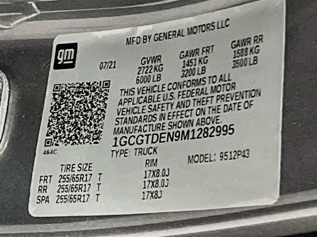 Used 2021 Chevrolet Colorado Z71 w/ Safety Package AWD/4WD image 32
