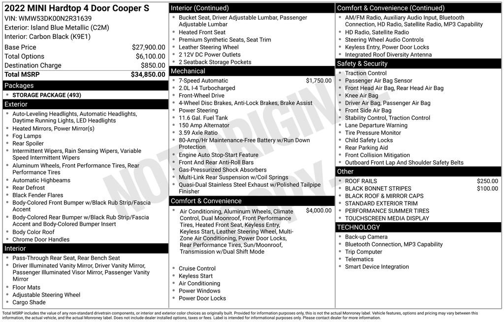 Certified 2022 MINI Cooper S image 12